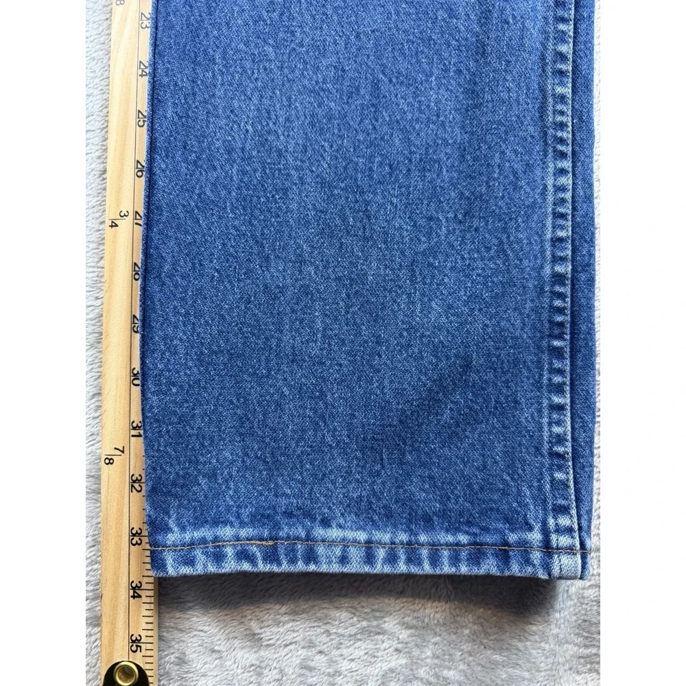 Wrangler Jeans Mens 36x34 Cowboy Cut Slim Fit‎ Dark Wash Cotton 936GBK (34x33.5)